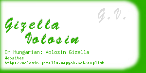 gizella volosin business card